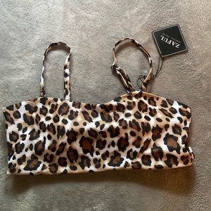 Never worn animal print bathing suit top- Tags on!